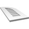 Ekena Millwork Quarter Round Top Right Surface Mount PVC Gable Vent w/ 3-1/2"W x 1"P Standard Frame, 12"W x 28"H GVPQR12X2801SN - alternate 2